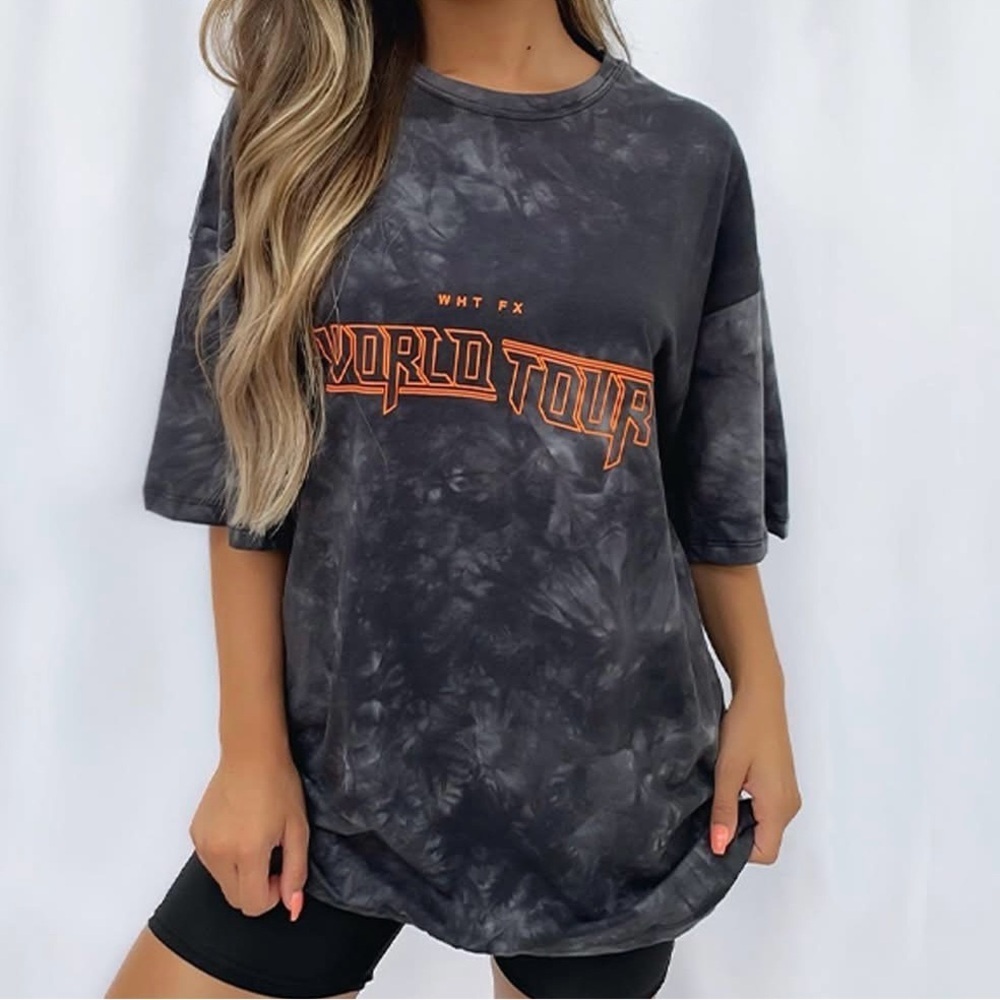White Fox World Tour Tie-Dye Graphic Tee M/L
